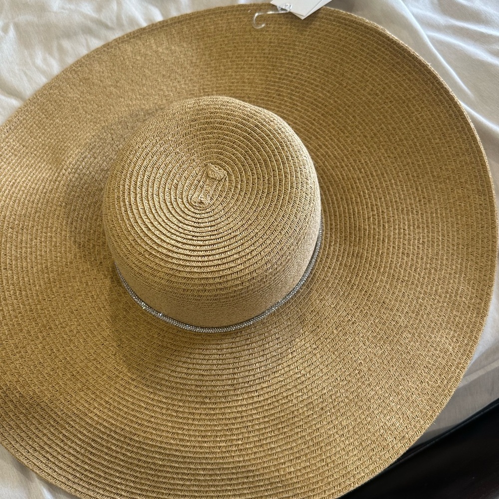 Wide Brim Tan Sun Hat